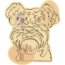 Schnauzer Drawing Sticker