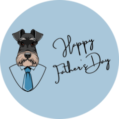 Schnauzer Fathers Day Sticker