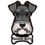 Schnauzer Good Boy Sticker