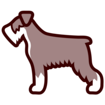Schnauzer Icon Sticker