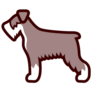 Schnauzer Icon Sticker