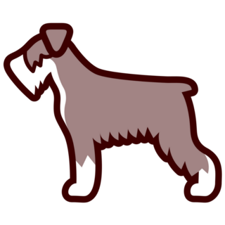 Schnauzer Icon Sticker
