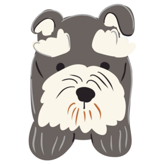 Schnauzer Illustration Sticker
