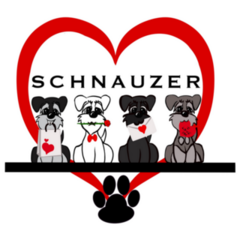 Schnauzer Love Pack Sticker