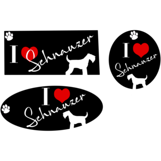 Schnauzer Love Sticker Sheet