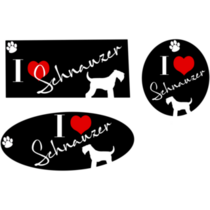 Schnauzer Love Sticker Sheet