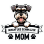 Schnauzer Mom Banner Sticker