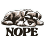 Schnauzer Nope Sticker 