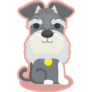 Schnauzer Pink Sticker