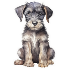 Schnauzer Puppy Sticker
