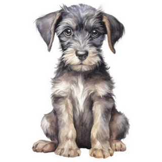 Schnauzer Puppy Sticker