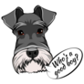 Schnauzer Speech Sticker