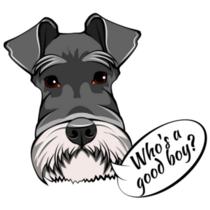 Schnauzer Speech Sticker