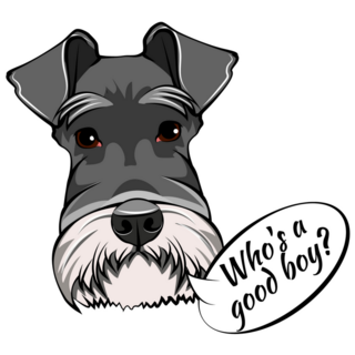 Schnauzer Speech Sticker