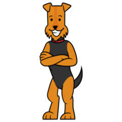 Schnauzer Standing Sticker
