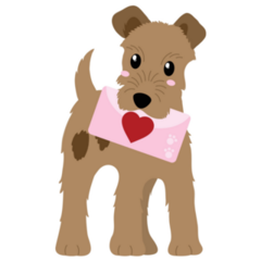 Schnauzer Valentine Sticker