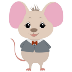 Scholar Mouse Sticker