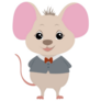 Scholar Mouse Sticker