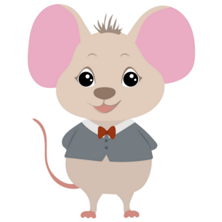 Scholar Mouse Sticker