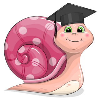 Scholar Snail Sticker