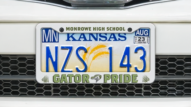 School Athletics Custom Digital License Plate Frame
