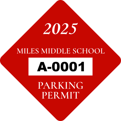 School Diamond Parking Permit