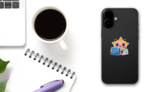 School Kawaii Sticker on a Phone (New) example