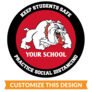 School Mascot Social Distancing Floor Sticker