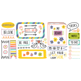 School Notes Sticker Sheet 