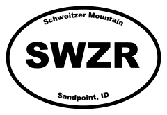 Schweitzer Mountain Oval Sticker