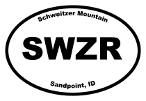Schweitzer Mountain Oval Sticker