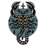 Scorpio Tattoo Illustration Sticker