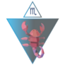 Scorpio Triangle Horoscope Sign Sticker