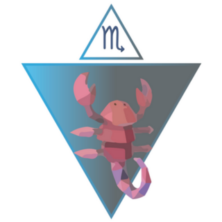 Scorpio Triangle Horoscope Sign Sticker