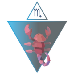 Scorpio Triangle Horoscope Sign Sticker