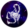 Scorpio Zodiac Sign In Galaxy Sticker