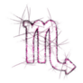 Scorpio Zodiac Sign Sketch Sticker