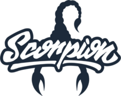 Scorpion Hand Lettering Typography Sticker