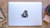Scorpion Icon Sticker on a Laptop (New) example