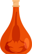 Scorpion In Orange Bottle Sticker
