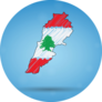 Scribble Map Lebanon Sticker