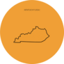Scribble Map Of Kentucky Sticker
