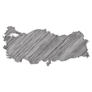 Scribble Map Of Turkey Sticker