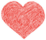 Scribbled Heart Sticker