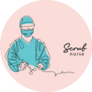Scrub Nurse Illustration Sticker