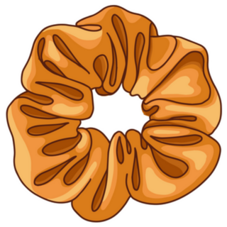 Scrunchie Cartoon Style 90s Sticker