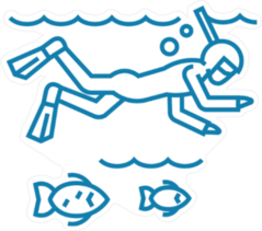 Scuba Diver Ocean Sticker
