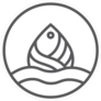 Sea Fish Line Art Sticker