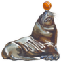 Sea Lion Sketch With Ball On Nose Sticker