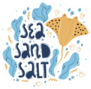 Sea Salt Sand Hand Drawn Stingray Sticker